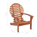Miniatyrbild 7 av 7: The Living Store Adirondackstol massivt akaciaträ -  Utestolar