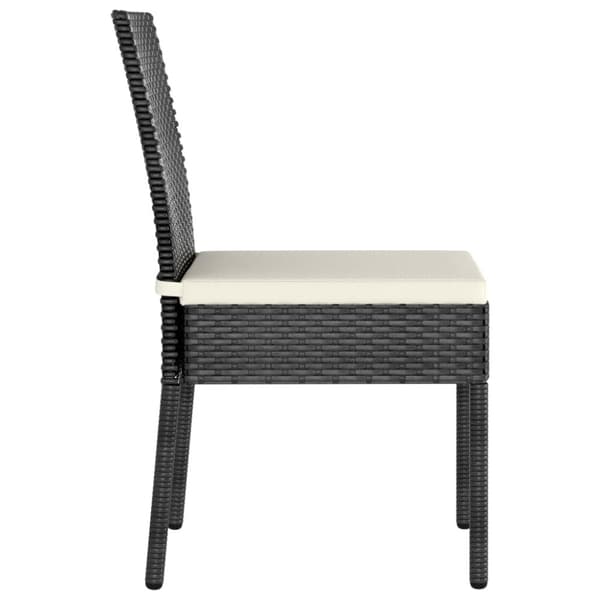 The Living Store havestole 2 stk. polyrattan sort - Havestole
