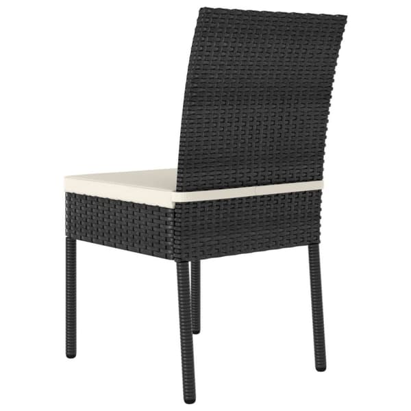 The Living Store havestole 2 stk. polyrattan sort - Havestole