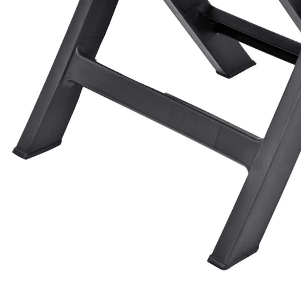 The Living Store foldbare havestole 2 stk. plastik antracitgrå -  Havestole