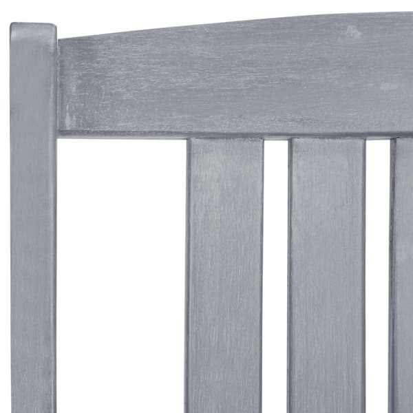 The Living Store havestole 8 stk. massivt akacietræ grå -  Havestole