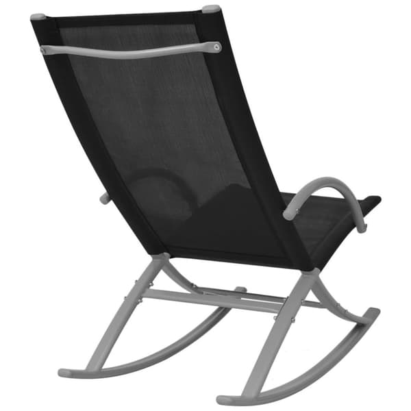 The Living Store havegyngestole 2 stk. stål og textilene sort -  Havestole