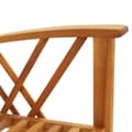 Miniatyrbild 8 av 9: The Living Store Trädgårdsstolar 2 st massivt akaciaträ -  Utestolar