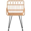 Miniatyrbillede 5 af 10: The Living Store havestole 2 stk. med armlæn 56x64x80 cm polyrattan -  Havestole