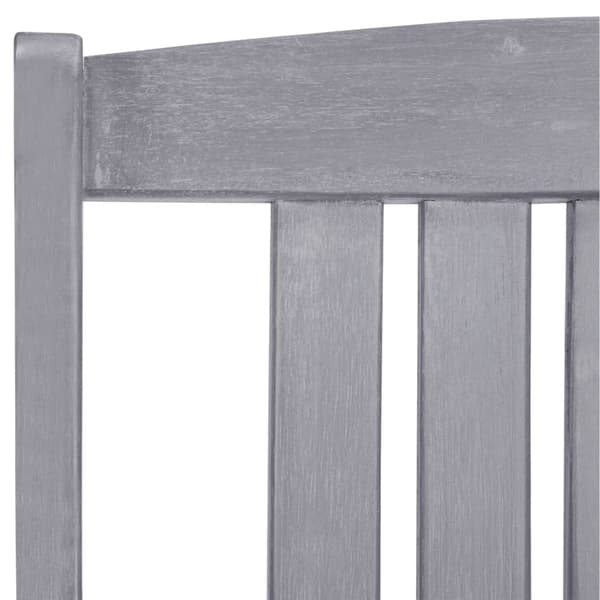 The Living Store havestole 4 stk. massivt akacietræ grå - Havestole