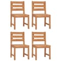 Miniatyrbild 3 av 9: The Living Store Trädgårdsstolar 4 st massiv teak -  Utestolar