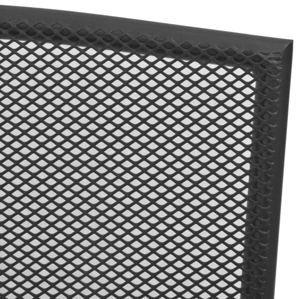 The Living Store Trädgårdsstolar 4 st nätdesign antracit stål - Utestolar