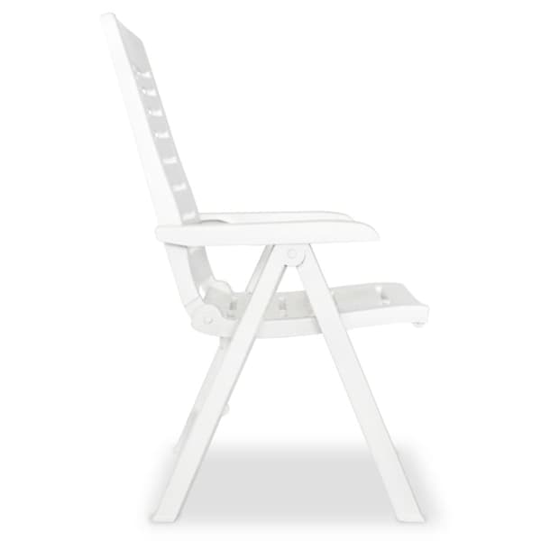 The Living Store havelænestole 6 stk. plastik hvid - Havestole