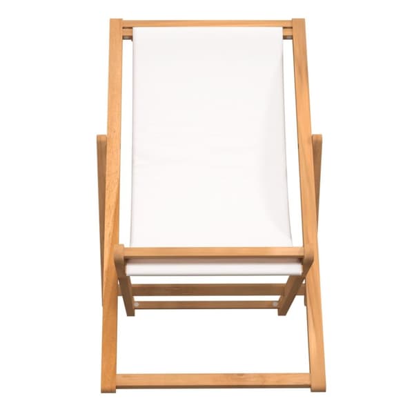The Living Store Kansituoli Tiikki 56x105x96 cm Kerma - Puutarhatuolit