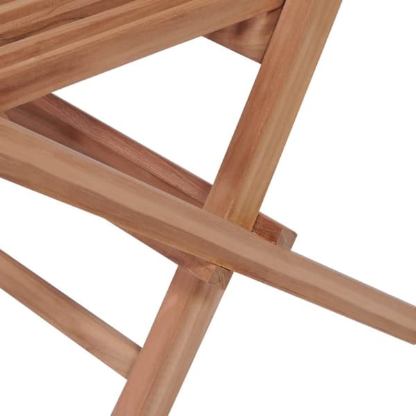 The Living Store Hopfällbara trädgårdsstolar 4 st massiv teak - Utestolar