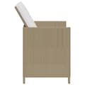 Miniatyrbild 6 av 11: The Living Store Trädgårdsstolar med pallar 2 st konstrotting beige -  Utestolar