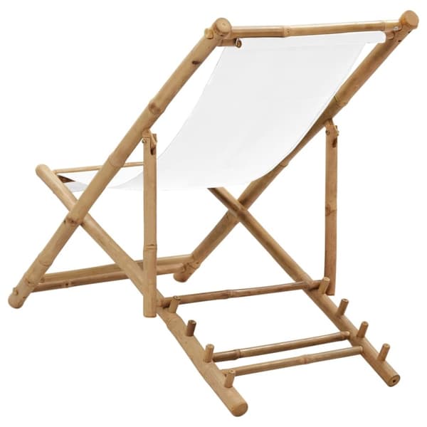 The Living Store Solstol bambu och kanvas -  Utestolar