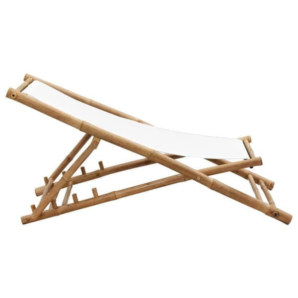 The Living Store Solstol bambu och kanvas -  Utestolar