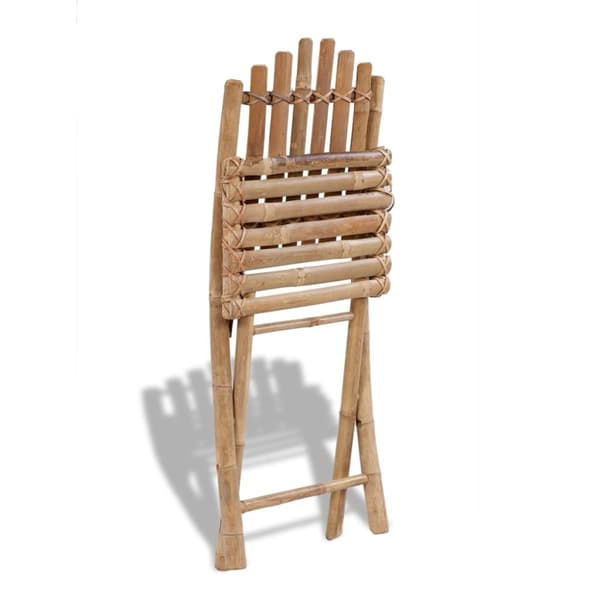 The Living Store foldbare havestole bambus 4 stk. - Havestole