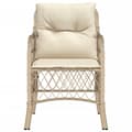 Pikkukuva 6 / 11: The Living Store Puutarhatuolit pehmusteilla 2 kpl beige polyrottinki -  Puutarhatuolit