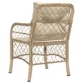 Pikkukuva 8 / 11: The Living Store Puutarhatuolit pehmusteilla 2 kpl beige polyrottinki -  Puutarhatuolit
