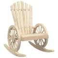 Miniatyrbild 3 av 10: The Living Store Gungstol adirondack massivt granträ -  Utestolar