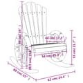 Miniatyrbild 10 av 10: The Living Store Gungstol adirondack massivt granträ -  Utestolar