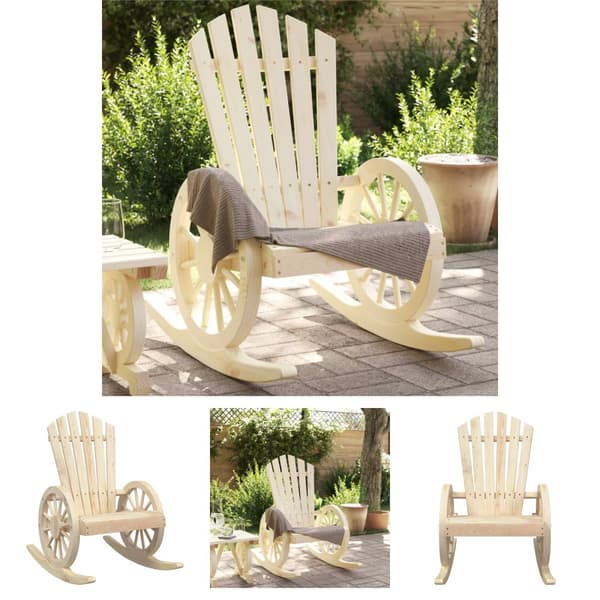 The Living Store Gungstol adirondack massivt granträ -  Utestolar