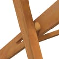 Miniatyrbild 10 av 11: The Living Store Hopfällbara caféstolar 4 st massiv teak -  Utestolar