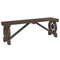 Miniatyrbillede 3 af 10: The Living Store havebænk 115 cm massivt fyrretræ -  Havestole