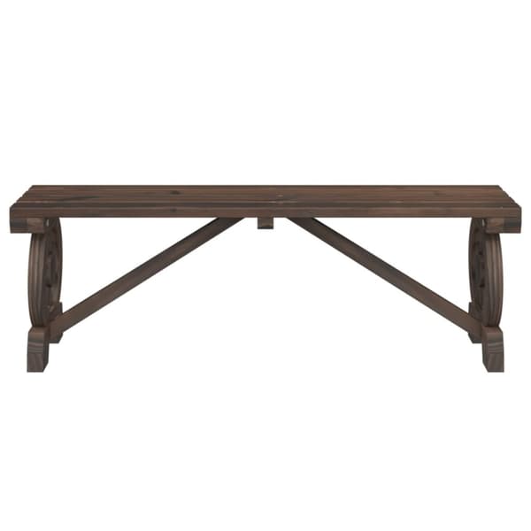 The Living Store havebænk 115 cm massivt fyrretræ - Havestole