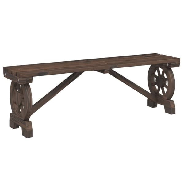 The Living Store havebænk 115 cm massivt fyrretræ - Havestole