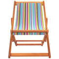 Miniatyrbillede 5 af 10: The Living Store foldbare strandstole 2 stk. stof flerfarvet -  Havestole