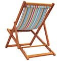 Miniatyrbillede 7 af 10: The Living Store foldbare strandstole 2 stk. stof flerfarvet -  Havestole