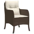 Miniatyrbillede 5 af 11: The Living Store havestole med hynder 2 stk. polyrattan brun -  Havestole