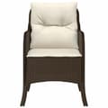 Miniatyrbillede 6 af 11: The Living Store havestole med hynder 2 stk. polyrattan brun -  Havestole