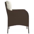Miniatyrbillede 7 af 11: The Living Store havestole med hynder 2 stk. polyrattan brun -  Havestole