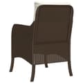 Miniatyrbillede 8 af 11: The Living Store havestole med hynder 2 stk. polyrattan brun -  Havestole