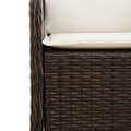 Miniatyrbillede 9 af 11: The Living Store havestole med hynder 2 stk. polyrattan brun -  Havestole