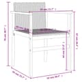 Miniatyrbild 11 av 11: The Living Store Trädgårdsstolar 2 st svart konstrotting och massivt trä -  Utestolar