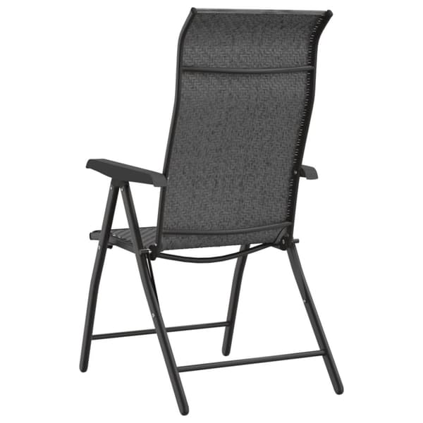 The Living Store havestole 2 stk. foldbar polyrattan grå -  Havestole