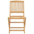 Miniatyrbillede 6 af 11: The Living Store foldbare havestole 4 stk. 57x49x90 cm massivt akacietræ -  Havestole
