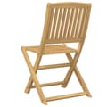 Miniatyrbillede 8 af 11: The Living Store foldbare havestole 4 stk. 57x49x90 cm massivt akacietræ -  Havestole