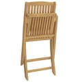 Miniatyrbillede 9 af 11: The Living Store foldbare havestole 4 stk. 57x49x90 cm massivt akacietræ -  Havestole