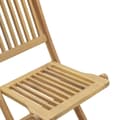 Miniatyrbillede 10 af 11: The Living Store foldbare havestole 4 stk. 57x49x90 cm massivt akacietræ -  Havestole