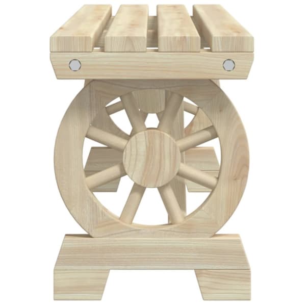 The Living Store Trädgårdsbänk 115 cm massivt granträ - Utestolar