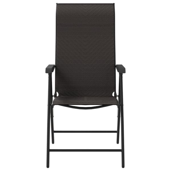 The Living Store havestole 2 stk. foldbar polyrattan sort -  Havestole