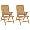 Miniatyrbild 3 av 10: Utestolar - Living Justerbara trädgårdsstolar 2 st massiv teak