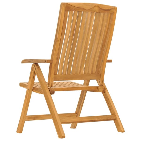 Utestolar - Living Justerbara trädgårdsstolar 2 st massiv teak
