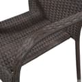 Miniatyrbillede 5 af 6: Havestole - Living stabelbare havestole 4 stk. polyrattan brun