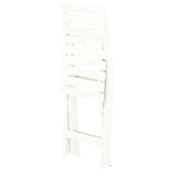Havestole - Living foldbare havestole 2 stk. plastik hvid