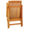 Miniatyrbillede 7 af 11: Havestole - Living foldbare havestole 2 stk. massivt eukalyptustræ