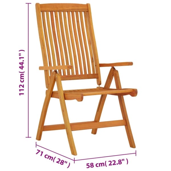 Havestole - Living foldbare havestole 2 stk. massivt eukalyptustræ