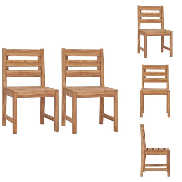 Utestolar - Living Trädgårdsstolar 2 st massiv teak