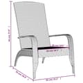 Miniatyrbillede 8 af 8: Havestole - Living Adirondack-havestol polyrattan sort